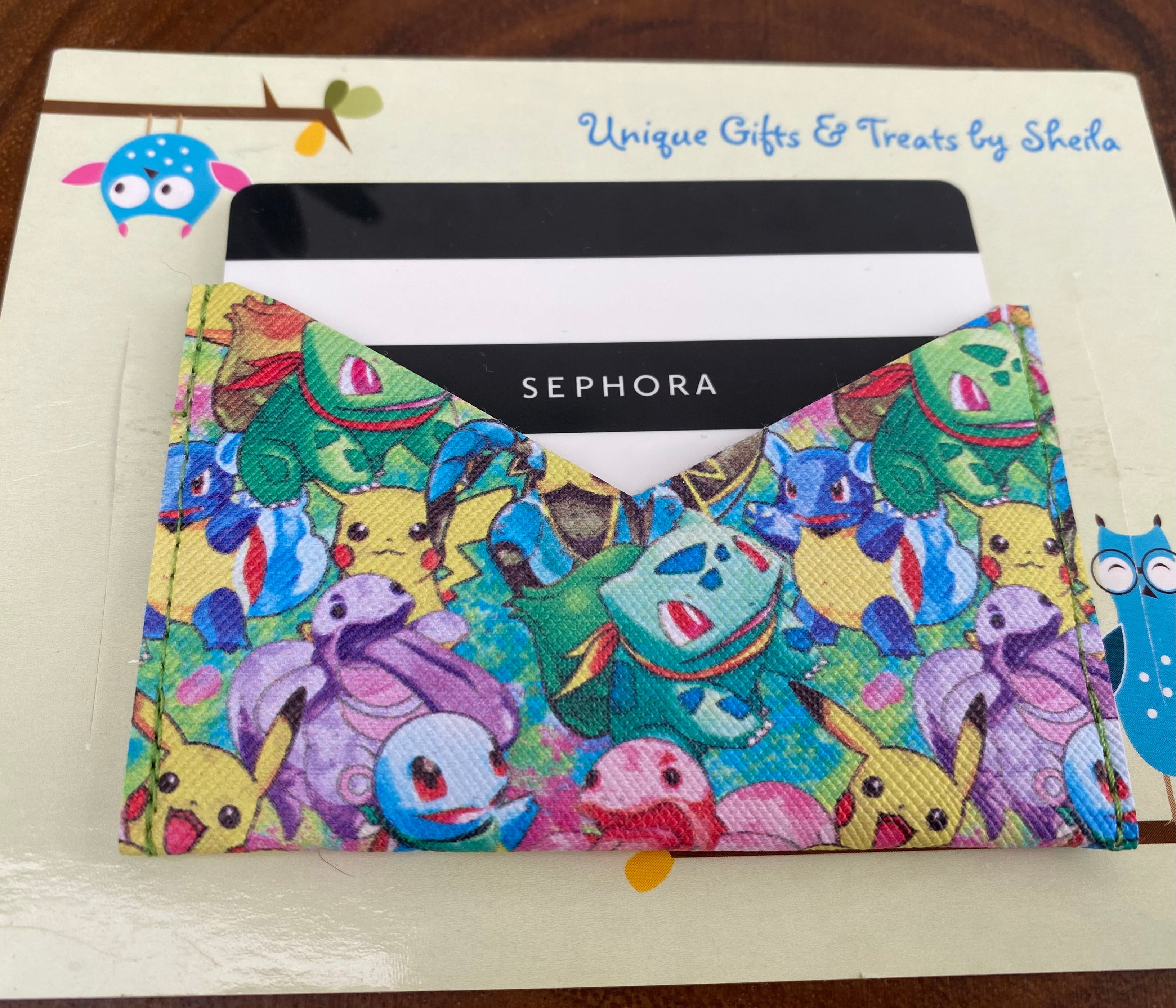 Pocket Monster; Video Game Gift Card Holder