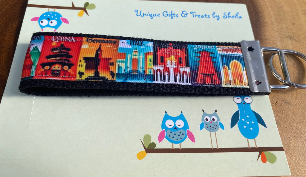 Epcot; World Showcase Keychain; Keyfob