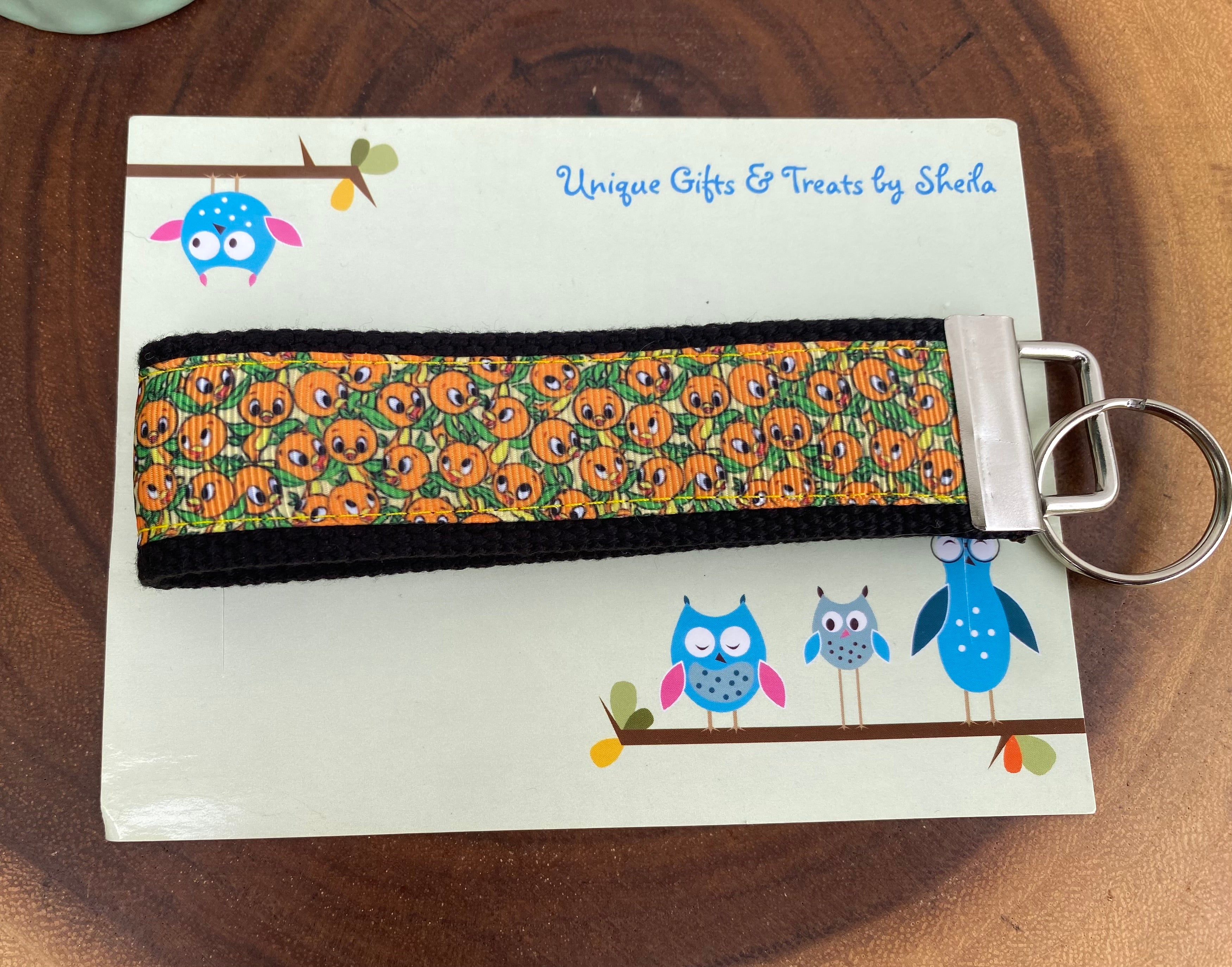 Orange Bird Keychain; Keyfob