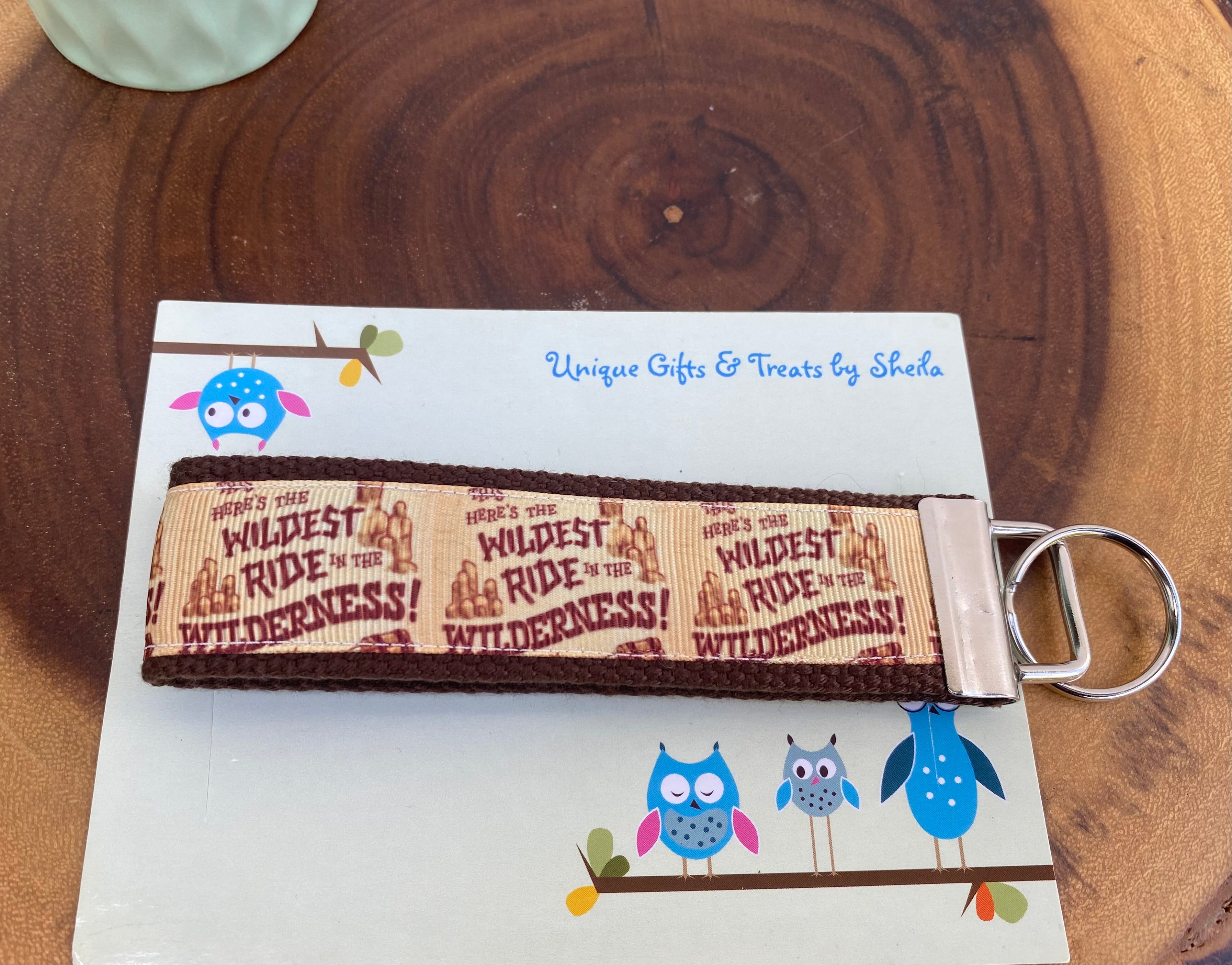 Thunder Mountain Railroad;Wildest Ride in The Wilderness Keychain; Keyfob