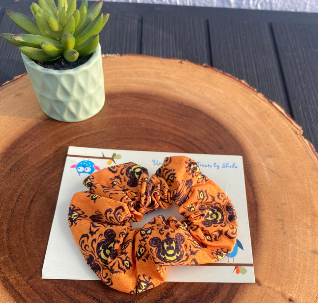 Halloween Haunted Mansion scrunchie