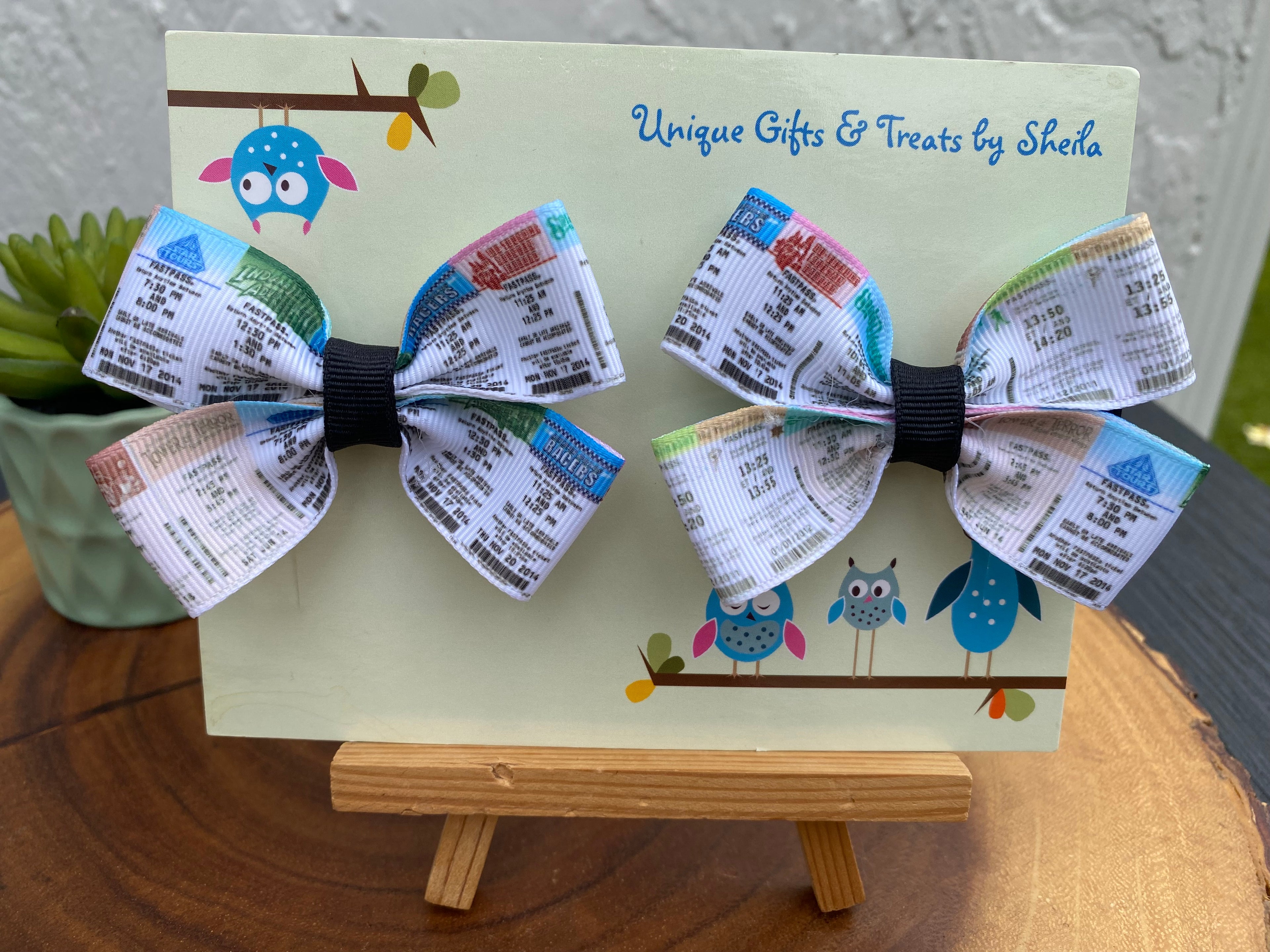 Disney Paper Fastpasses Hairbows