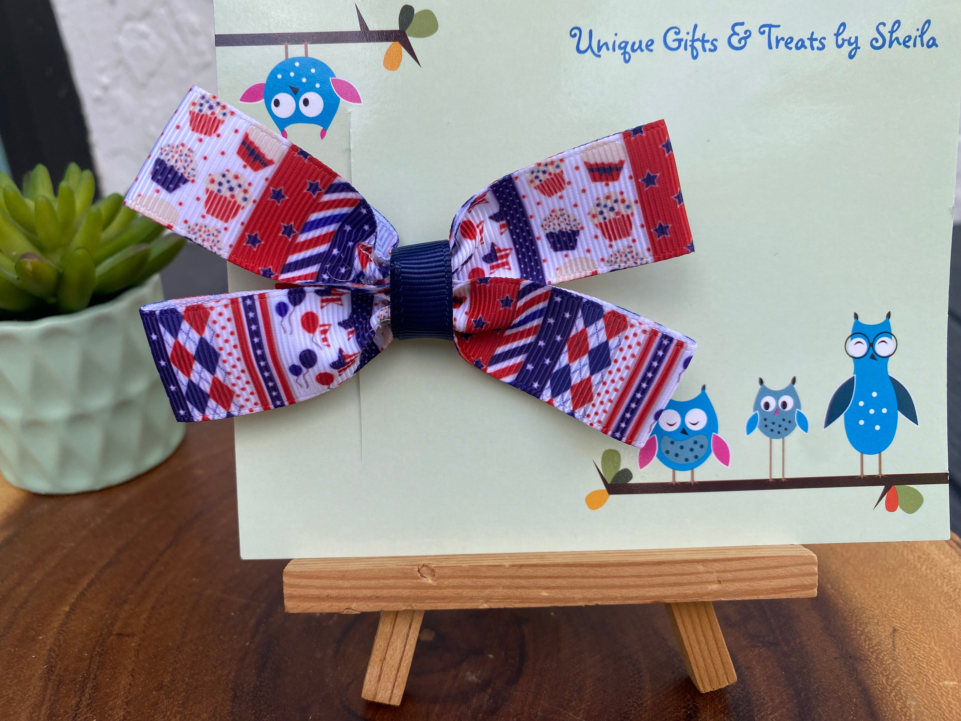 Patriotic; 4th of July Hairbow
