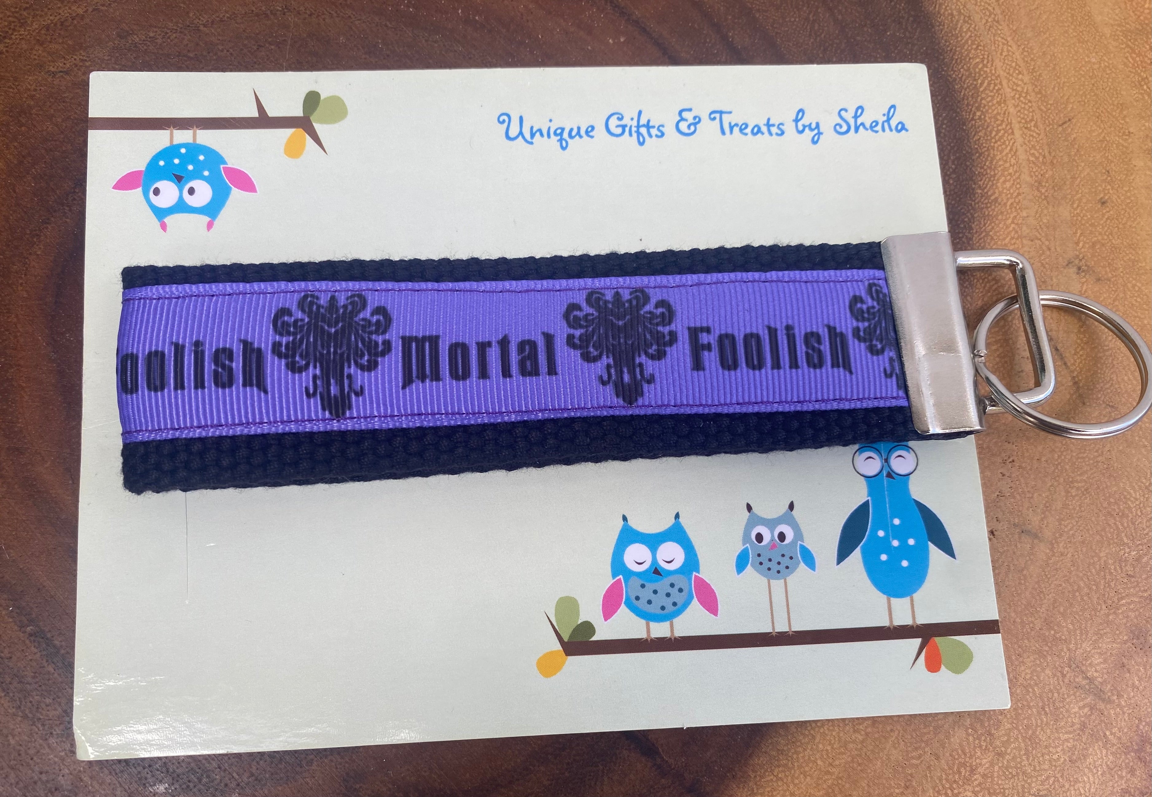 Haunted Mansion Foolish Mortal Keychain; Keyfob