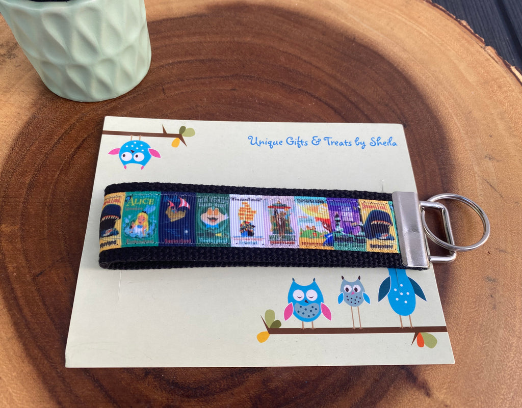 Disney Movie Posters Keychain; Keyfob