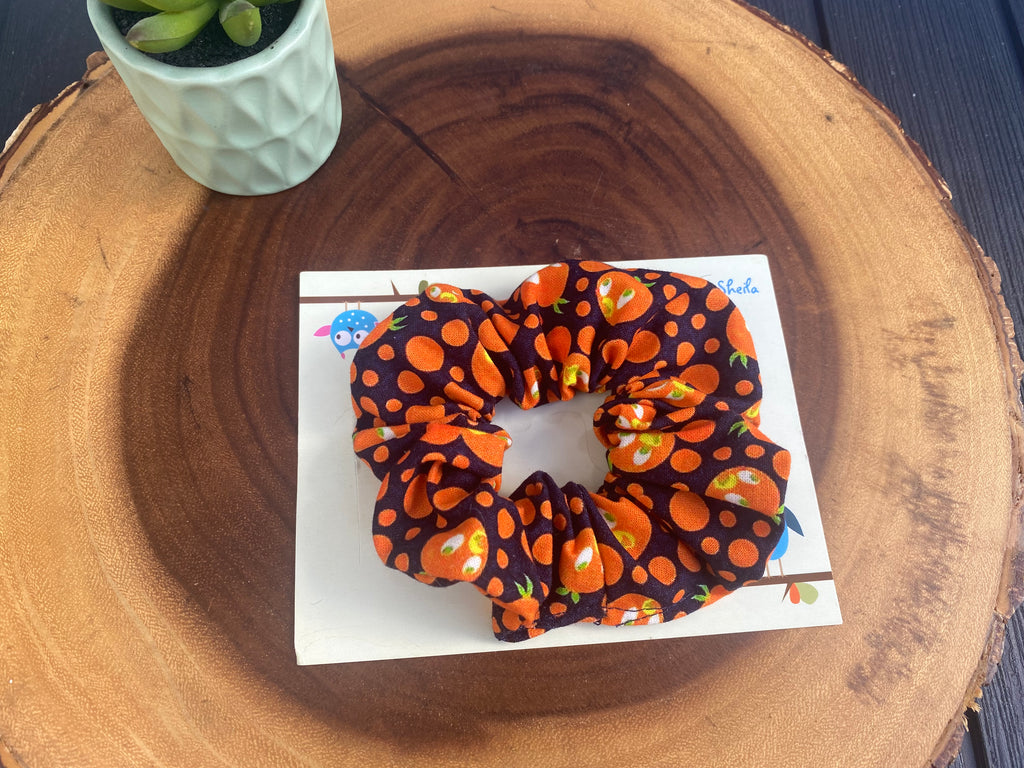 Orange Bird Scrunchie