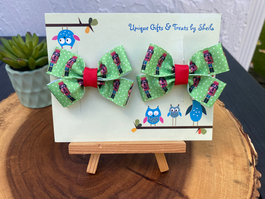 Christmas Nutcracker Hairbows