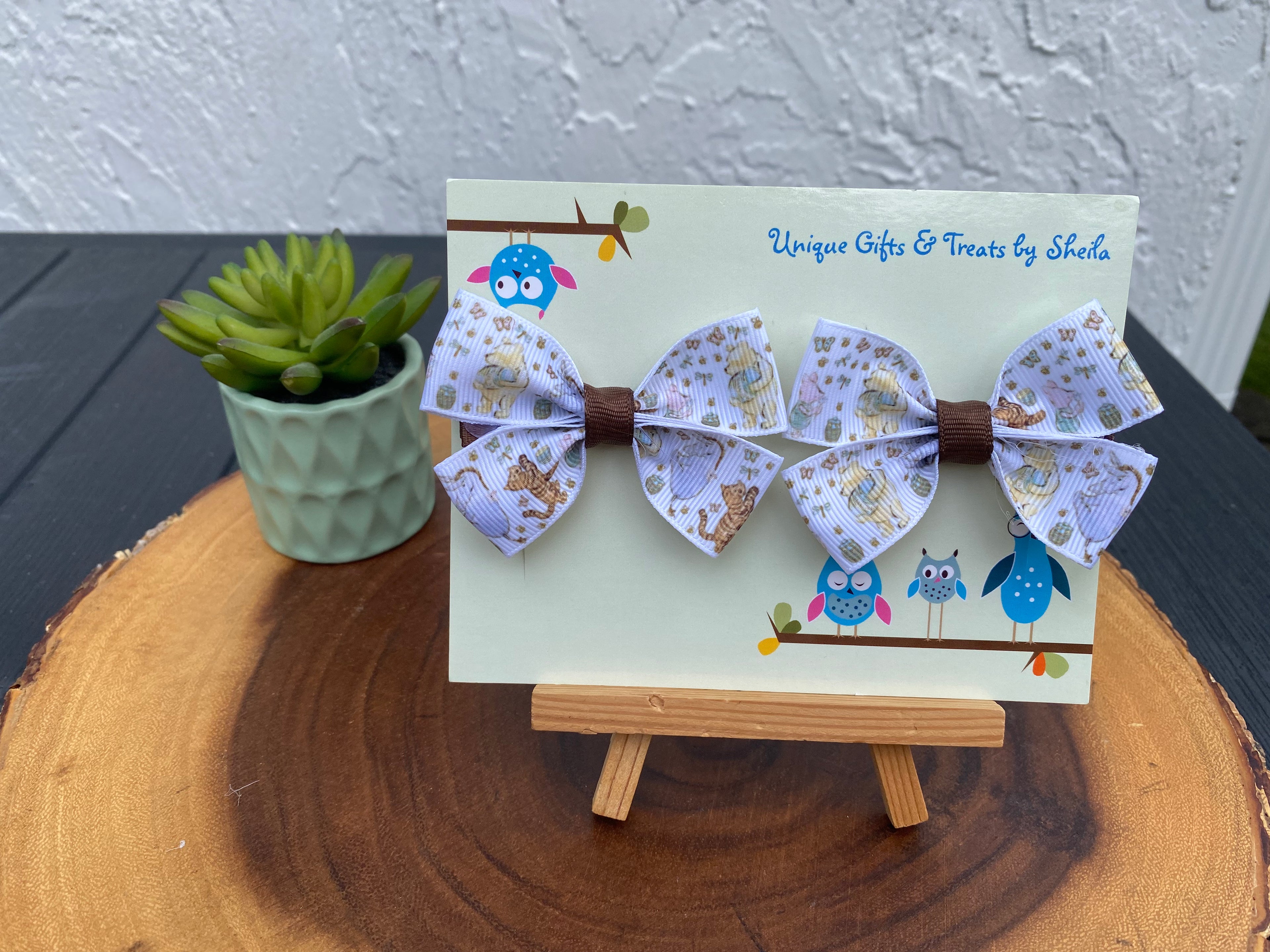 Winnie the Pooh, Tigger, Eeyore, and Piglet Hairbows