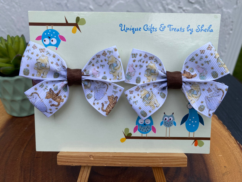Winnie the Pooh, Tigger, Eeyore, and Piglet Hairbows