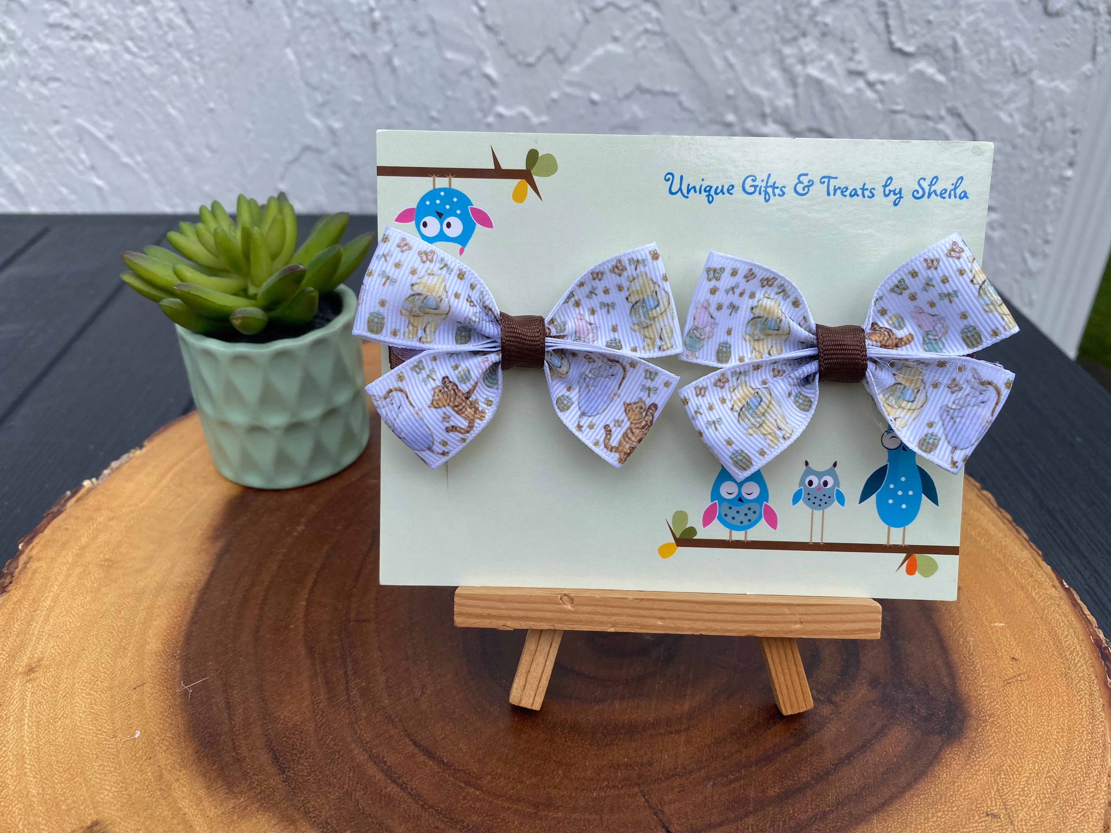 Winnie the Pooh, Tigger, Eeyore, and Piglet Hairbows
