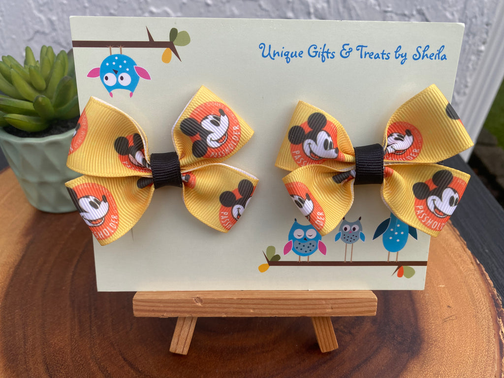 Disney Passholder; Mickey Hairbows