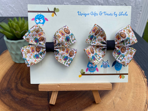 Beauty and the Beast; Belle Stained Glass Hairbows
