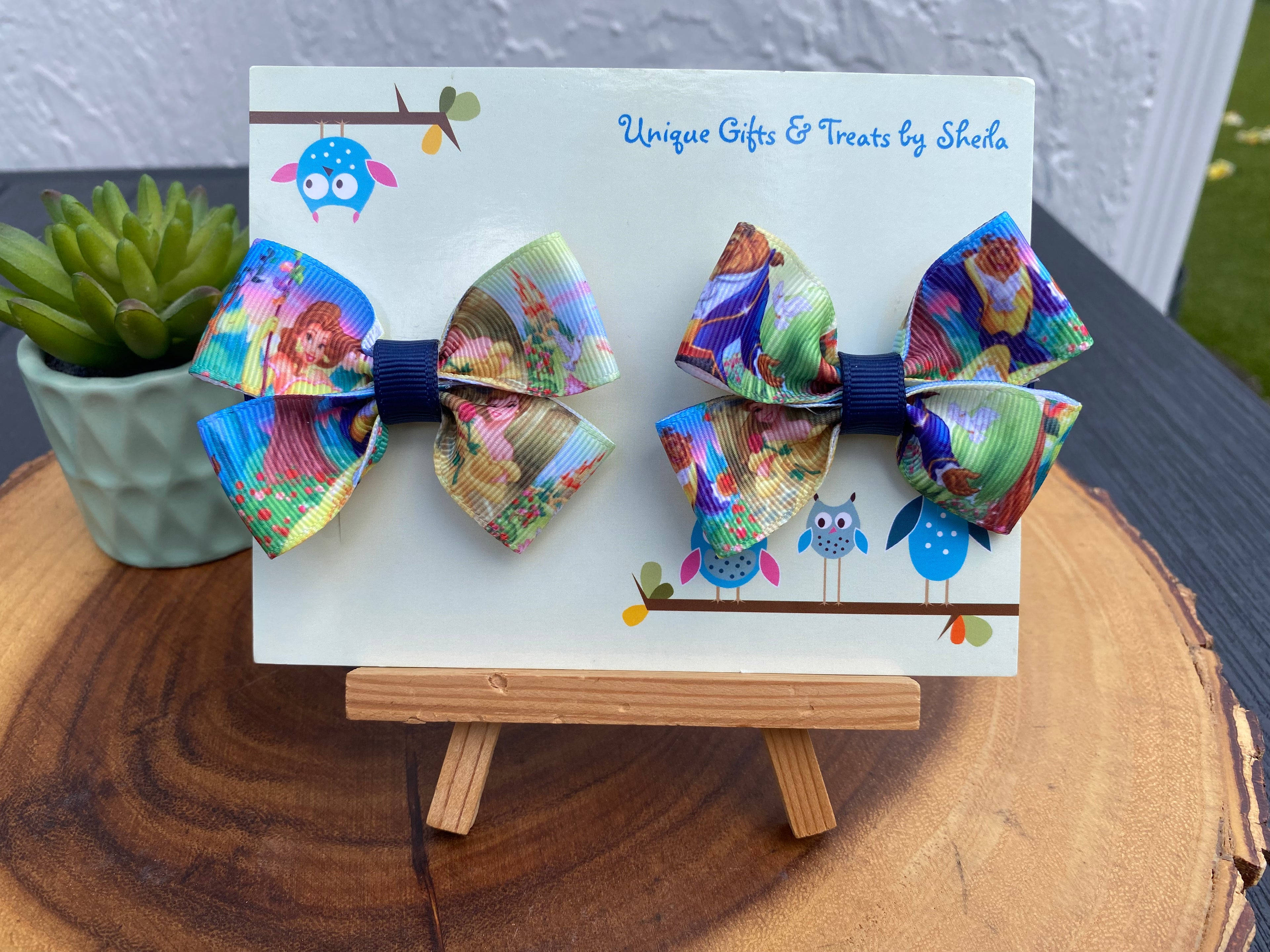 Beauty and the Beast; Belle Hairbows